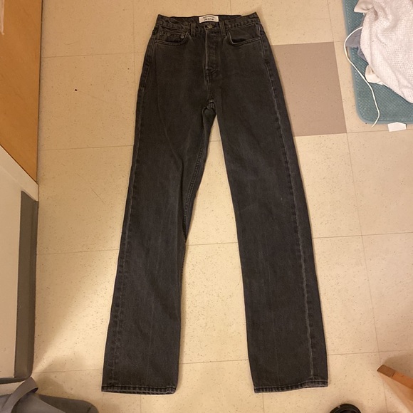 Reformation Cynthia High Relaxed Long Jeans in Seine Wash size 23 - Picture 3 of 8